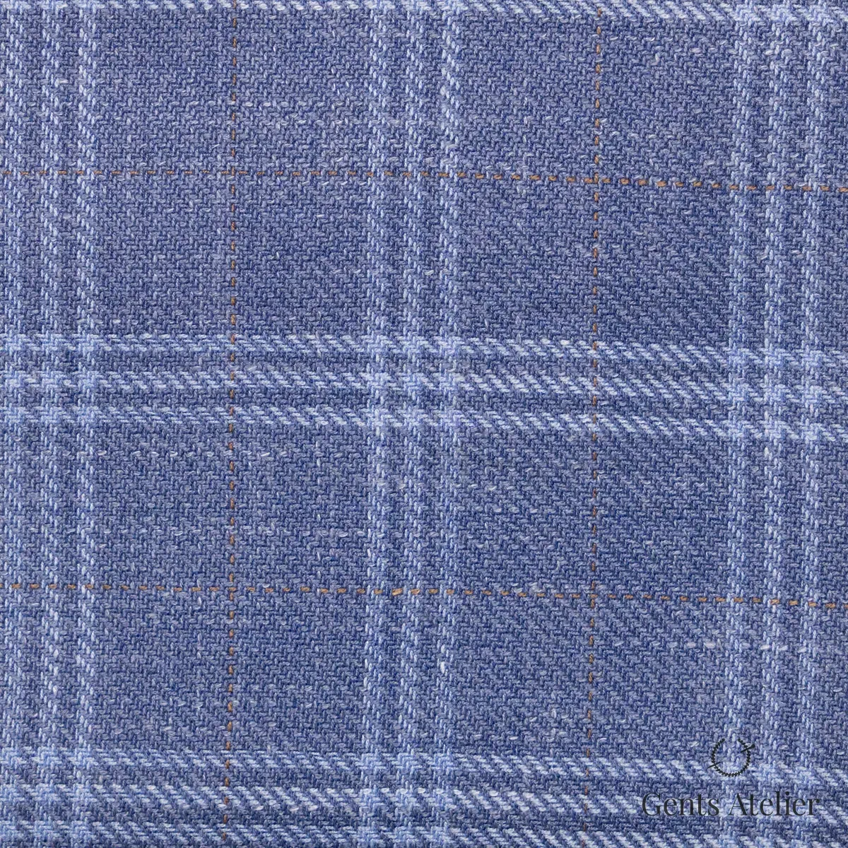Костюм из Gent's Colors 2699-17 — голубой, Шерсть, лён, шёлк